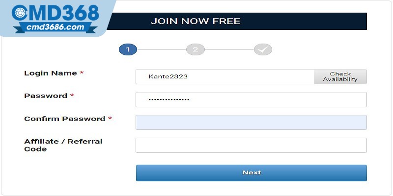 Các bước đăng nhập CMD368 chi tiết